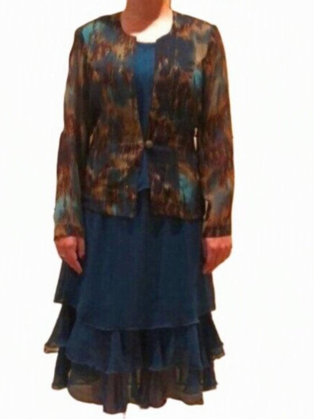 Teal 3-piece Skirt Set